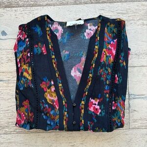 Sezane Talline Shirt Heline Print - Size 6